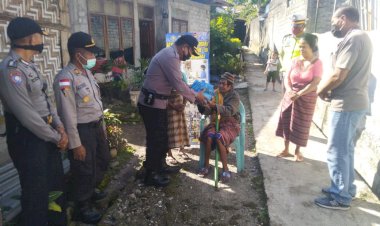 Peduli-Ditengah-Pandemik-Covid---19,-Polres-Manggarai-Gelar-Baksos-Serentak.