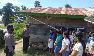 Datangi-Asrama-Putri,-Bhabinkamtibmas-Himbau-Ikuti-Protokol-Kesehatan.