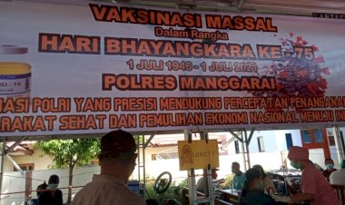 Antusias-Masyarakat-Tinggi,-1.190-Orang-Di-Vaksin-Di-Polres-Manggarai