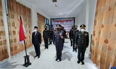 Kapolres-Manggarai-Mengikuti-Upacara-HUT-Bhayangkara-Ke-75-Secara-Virtual