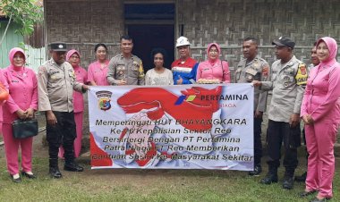 Anjangsana-dan-Bantuan-Sosial-Polsek-Reo-Dalam-Rangka-HUT-Bhayangkara-Ke---76-Tahun-2022