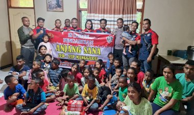 Anjangsana--Anggota-Polres-Manggarai-Angkatan-25-(-ZED---STP)-di-Panti-Asuhan-Kasih-Lempe