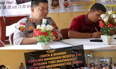 Sambangi-Kantor-Kel.-Tenda-Kapolres-Manggarai-Laksanakan-Jumat-Curhat