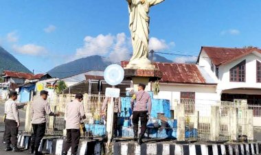 Icon-Patung-Kristus-Raja-Ruteng-Jadi-Sasaran-Polres-Manggarai