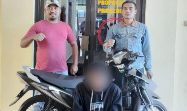 Unit-Jatanras,-Polres-Manggarai-Mengamankan-pelaku-Pencurian-Sepeda-Motor