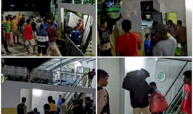 PENGAMANAN-KEDATANGAN-KM.MELIKU-NUSA-DI-PELABUHAN-REO-BERJALAN-SUKSES