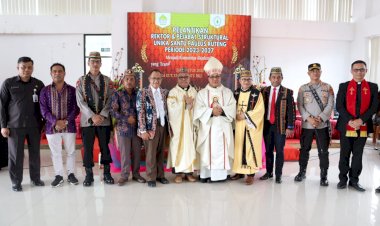 Wakapolda-NTT-dan-Kapolres-Manggarai-Hadiri-Pelantikan-Rektor-dan-Pejabat-Struktural-Unika-Santu-Paulus-Ruteng-Periode-2023---2027