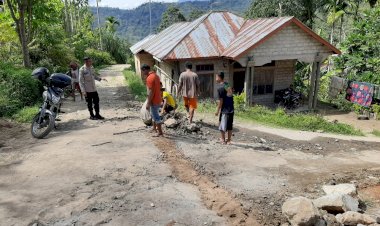 Bhabinkamtibmas-Kecamatan-Rahong-Utara,-Aipda-Ridwan-Lubalu,-Himbau-Warga-Antisipasi-Kasus-TPPO-dan-Musim-Kemarau