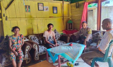 BRIPKA-Matheus-Maju,-Bhabinkamtibmas-Langke-Rembong,-Melaksanakan-Patroli-Dan-Himbau-Warga-Binaan-terkait-TPPO,-Karhutla-dan-HPR