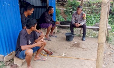 Bhabinkamtibmas-Kecamatan-Ruteng-Sosialisasikan-Pencegahan-TPPO-di-Desa-Meler