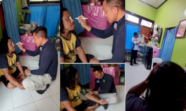 Giat-Home-Visit-Sidokkes-Polres-Manggarai-Untuk-Anggota-Polres-Yang-Terkena-Pancaran-Water-Canon