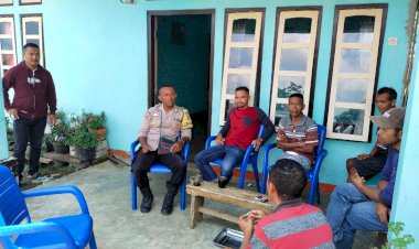 Bhabinkamtibmas-Langke-Rembong-Ajak-Warga-Antisipasi-Karhutla,-TPPO,-dan-HPR