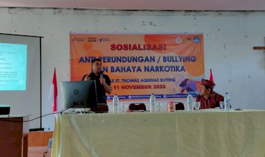Polres-Manggarai-Gelar-Penyuluhan-Bahaya-Narkotika-di-SMAK-St.-Thomas-Aquinas,-Ruteng