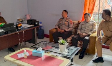 Koordinasi-Satuan-Binmas-Polres-Manggarai-dengan-BPBD-Terkait-Himbauan-Keselamatan-di-Bendungan-Wae-Ces