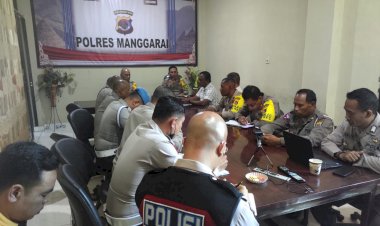 Waka-Polres-Manggarai-Pimpin-Giat-Rapat--Anev-Operasi-Mantap-Brata-di-Posko-Ops-Polres-Manggarai