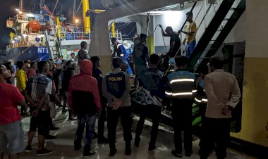 Pengamanan-Kapal-Penumpang-KM.MALOLI-di-Pelabuhan-Laut-Reo-Berjalan-Lancar