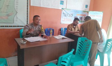 Giat-Kamtibmas-dan-Himbauan-Pemilu-Damai-di-Desa-Buar,-Purang