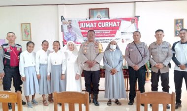 Jumat-Curhat-Polres-Manggarai:-Kasat-Samapta-Memimpin-Kegiatan-di-Biara-Susteran-Katekis-Hati-Kudus