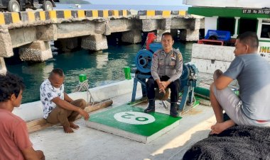 Satuan-Polair-Polres-Manggarai-Patroli-dan-Sampaikan-Himbauan-Kamtibmas