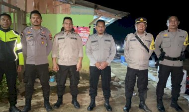 Operasi-Mantap-Brata:-Personil-Polres-Manggarai-Amankan-Kampanye-di-Dapil-Manggarai-I