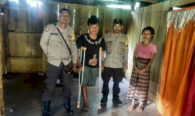 Peduli-Sesama:-Kapolres-Manggarai-Salurkan-Bantuan-Sosial-untuk-Penyandang-Disabilitas
