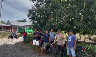 Bhabinkamtibmas-Sosialisasikan-Pencegahan-Bencana-Alam,-Antisipasi-Curanmor,-dan-Edukasi-Pemilu-Damai-di-Satarmese-Barat
