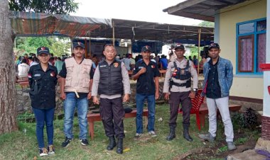 Operasi-Mantap-Brata:-Polres-Manggarai-Gelar-Pengamanan-Kampanye-Caleg-DPRD-Kabupaten-Manggarai-di-Dapil-II