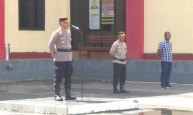 Operasi-Mantap-Brata:-Kapolres-Manggarai-Pimpin-Apel-Pengecekan-Kesiapan-Pengamanan-PSU