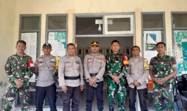 Operasi-Mantap-Brata:-Personel-Polres-Manggarai-lakukan-Pengamanan-Pleno-di-PPK-Rahong-Utara