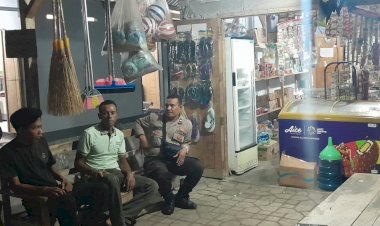Patroli-Rutin-Polsek-Satarmese,-Jaga-Situasi-Kamtibmas-Kondusif