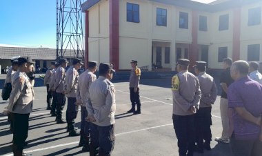 Operasi-Samana-Santa-Turangga---2024:-Kabagops-Polres-Manggarai-pimpin-Apel-Pengecekan-Personil.