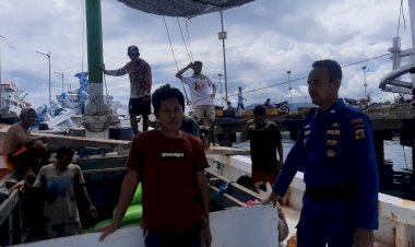 Satuan-Polairud-Polres-Manggarai-Gelar-Patroli-Dan-Sambang-di-Reok