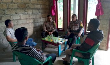 Bhabinkamtibmas-Kecamatan-Satar-Mese,-Himbau-Warga-Lungar-Waspada-bencana-dan-Pencegahan-TPPO.