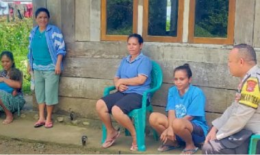 BRIPKA-Albertus-Rahmat-Bhabinkamtibmas-Kecamatan-Cibal,-Berikan-Himbauan-dan-Dukungan-kepada-Warga-Pagal