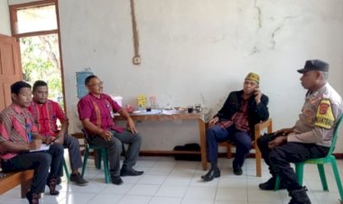 Bhabinkamtibmas-Satar-Mese-Barat-Patroli-dan-Sambang-di-UPTD-Puskesmas-Narang