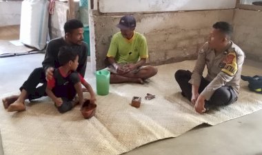 Patroli-dan-Sambang-Bhabinkamtibmas-Kecamatan-Ruteng,-Ajak-Warga-Jaga-Keamanan