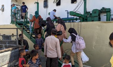 KP3-Laut-Reo-:-Pengamanan-Kapal-Penumpang-di-Pelabuhan-Laut-Reo-Berjalan-Lancar