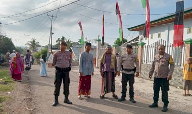 Polsek-Satar-Mese-:-Pengamanan-Sholat-Idul-Adha-1445-H-di-Mesjid-Al-Mu'minin-Berjalan-Aman-dan-Penuh-Hikmat