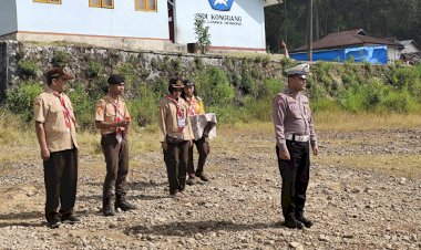 Sat.-Lantas-Polres-Manggarai-Sosialisasikan-UU-No.-22-Tahun-2009-Tentang-LLAJ-kepada-Pramuka-Saka-Bhayangkara