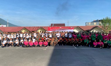 Polres-Manggarai-Gelar-Olahraga-Bersama-dalam-Rangka-Menyambut-Hari-Bhayangkara-ke-78-Tahun-2024