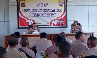 Kapolres-Manggarai-pimpin-Anev-Bulanan-Bhabinkamtibmas-Polres-Manggarai:-Evaluasi-dan-Optimalisasi-Tugas