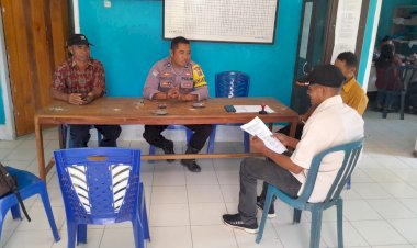 Patroli-dan-Sambang-Bhabinkamtibmas-di-Desa-Tengkulese,-Kec.-Rahong-Utara