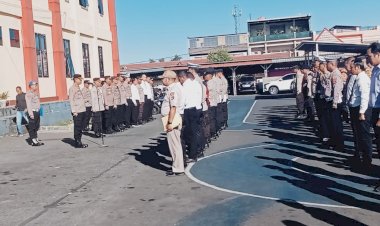 Kapolres-Manggarai-Pimpin-Apel-Mingguan,-Berikan-Arahan-dan-Penekanan-Penting-kepada-Personil