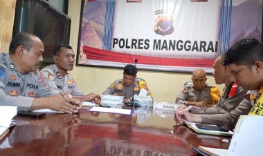 Penekanan-Kapolres-Manggarai-dalam-Rapat-Anev-Mingguan-Polres-Manggarai
