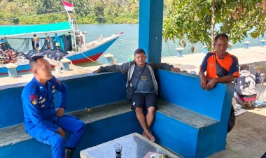 Polairud-Polres-Manggarai-Lakukan-Patroli-dan-Sambang-di-Pesisir-Sungai-Wae-Pesi