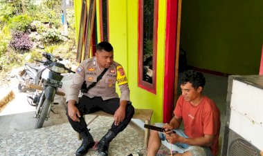 Bhabinkamtibmas-Cibal-Barat-laksanakan-Patroli-dan-Sambang,-jaga-situasi-Kamtibmas-Kondusif.