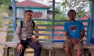 Wujudkan-Situasi-Kamtibmas-Kondusif,-Bhabinkamtibmas-Kecamatan-Cibal-Barat-lakukan--Patroli-dan-Sambang