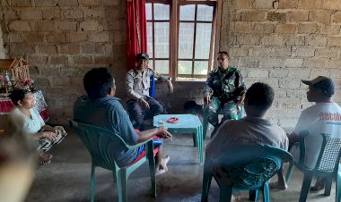 Bhabinkamtibmas-Laksanakan-Patroli-Rutin-di-Kampung-Ranggers,-Desa-Tengku-Lese