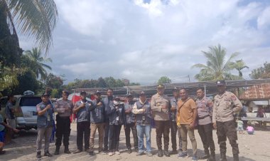 Kapolsek-satar-Mese-Pimpin-Pengamanan-Kampanye-Pertemuan-Tatap-Muka-Calon-Bupati-Manggarai-di-Wilkum-Polsek-Satar-Mese