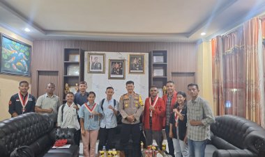 Kapolres-Manggarai-AKBP-Edwin-Saleh,-S.I.K,-M.H.-Terima-Kunjungan-dan-Silaturahmi-dari-GMNI-Manggarai